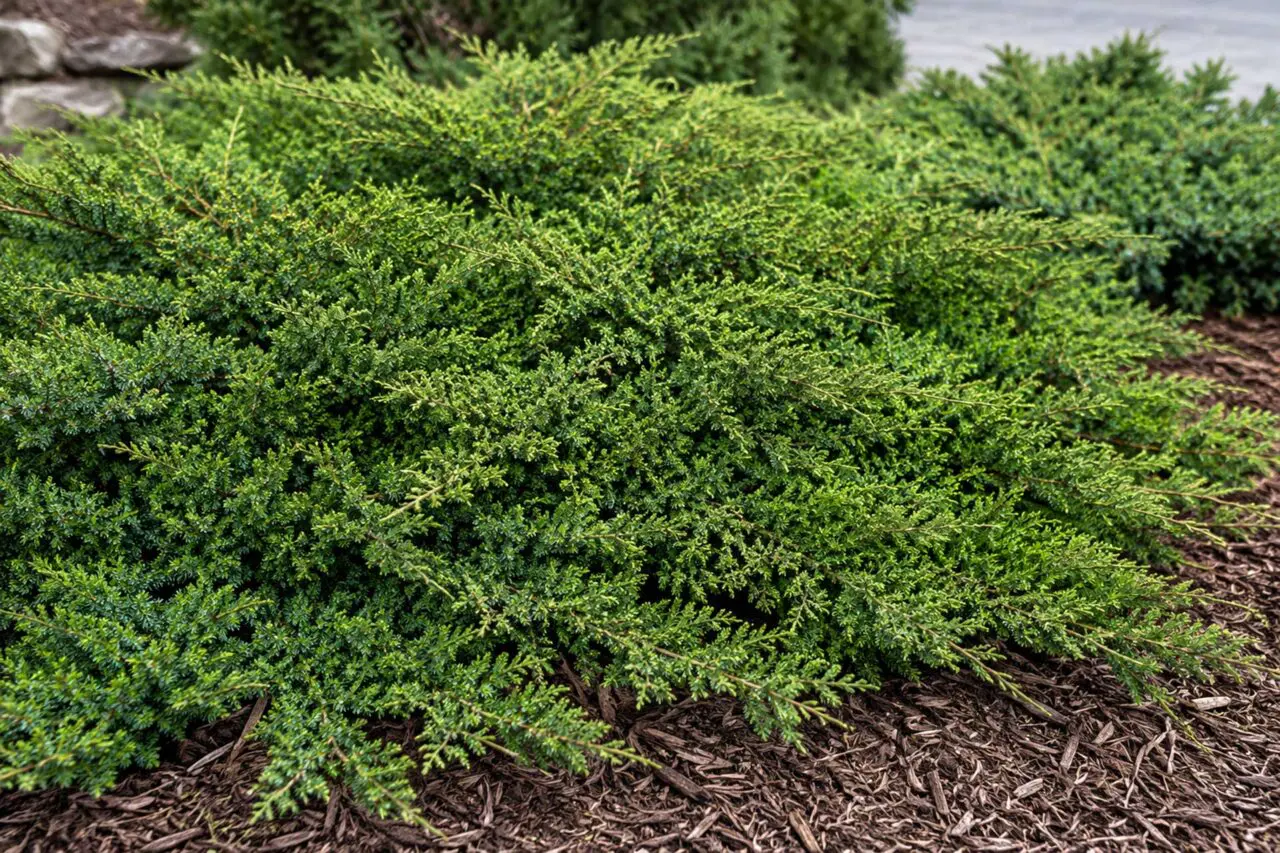 Common Juniper (Juniperus communis) is a hardy native evergreen that spreads across dry slopes, providing year-round color, erosion control, and valuable habitat for wildlife.