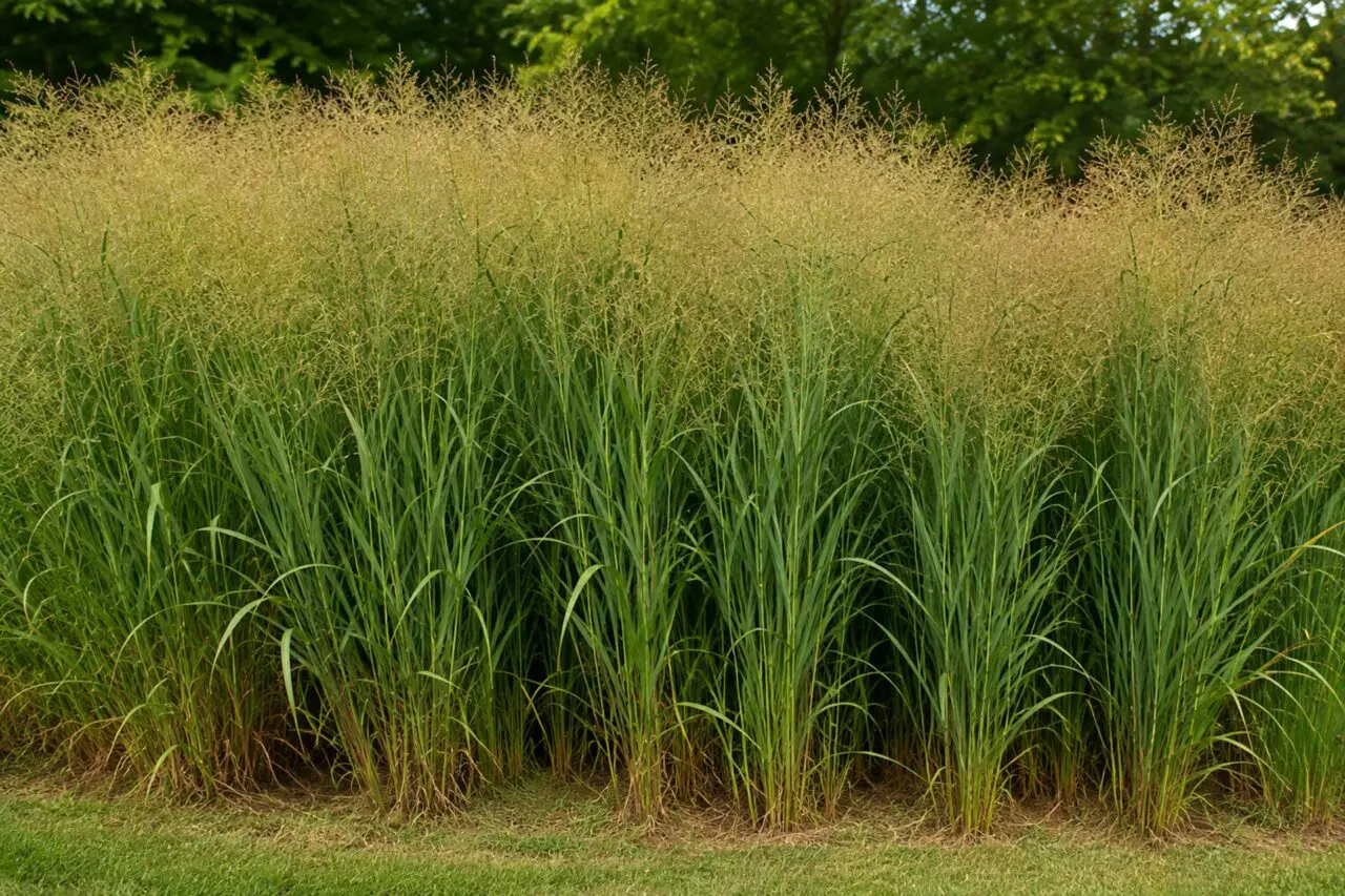 Switchgrass (Panicum virgatum) is a native warm-season grass with deep roots that help stabilize slopes, reduce erosion, and add graceful texture and movement to the landscape year-round.