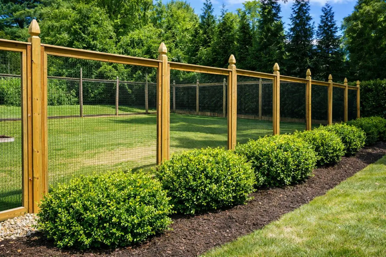 Wire mesh deer fencing offers an effective, low-visibility solution for protecting plantings by preventing deer from entering landscaped areas while still preserving open views of the garden.