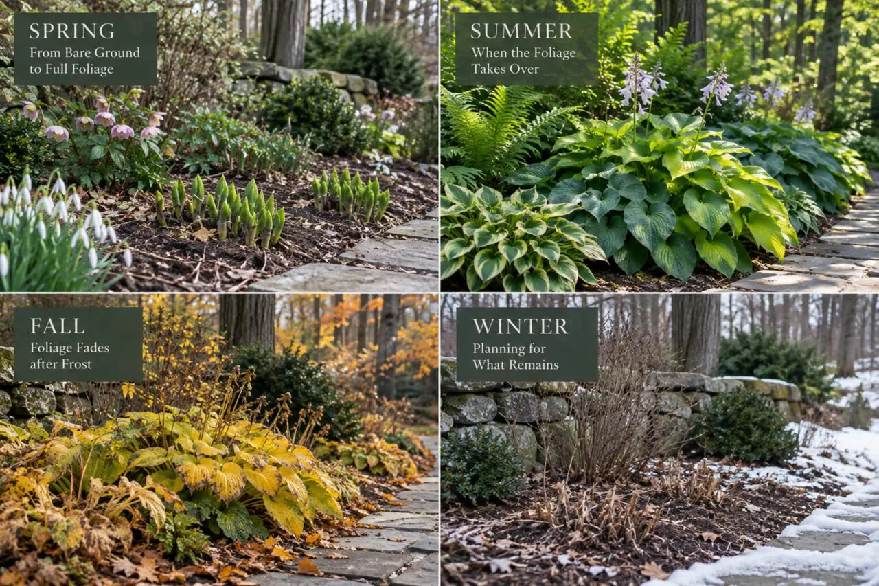 Hostas Through the New England Seasons
