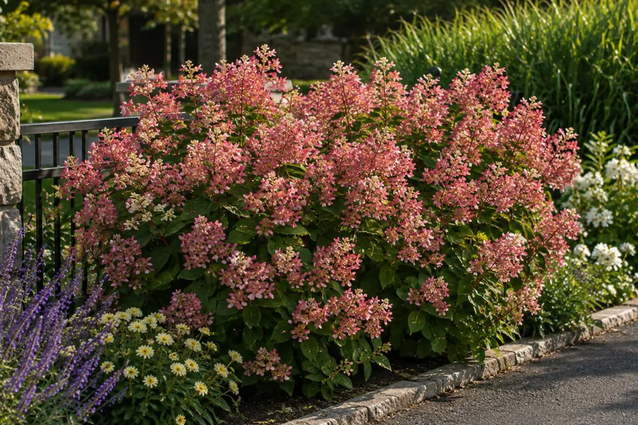 Quick Fire® Hydrangea – An early-blooming panicle hydrangea with airy white flowers that quickly mature to deep pink as the season progresses.