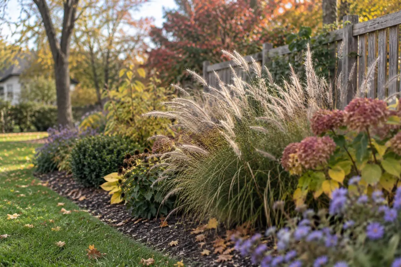 Ornamental Grasses Left Standing Through Fall