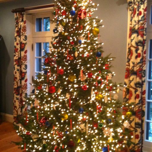 holiday - brookline, decorations, lights, christmas tree