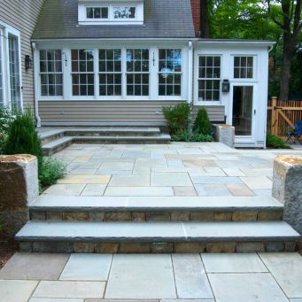 hardscapes - bluestone patio, deck, granite