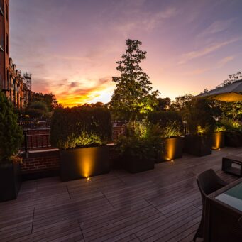 lighting - boston back bay patio deck