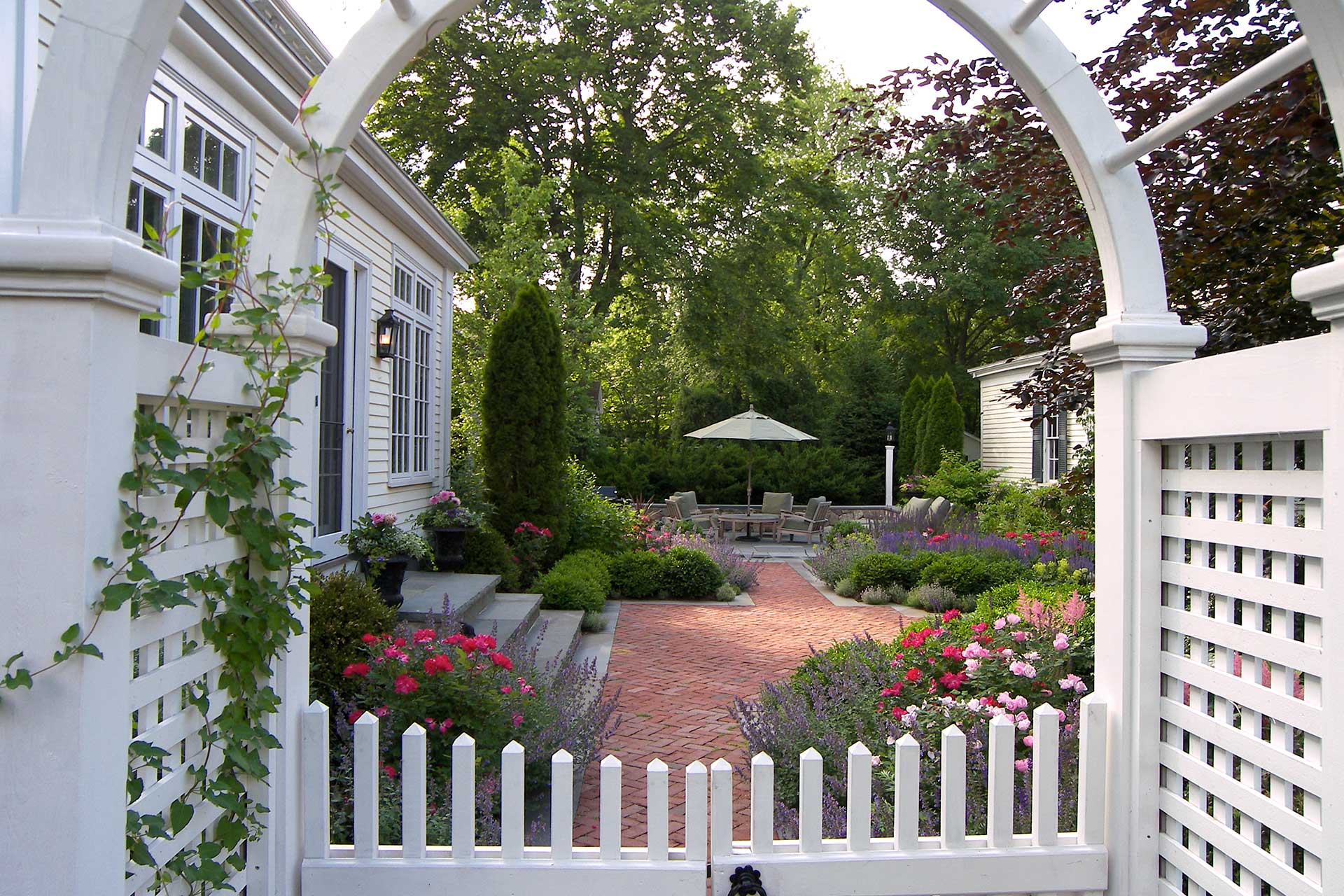 Dedham Courtyard Creation after