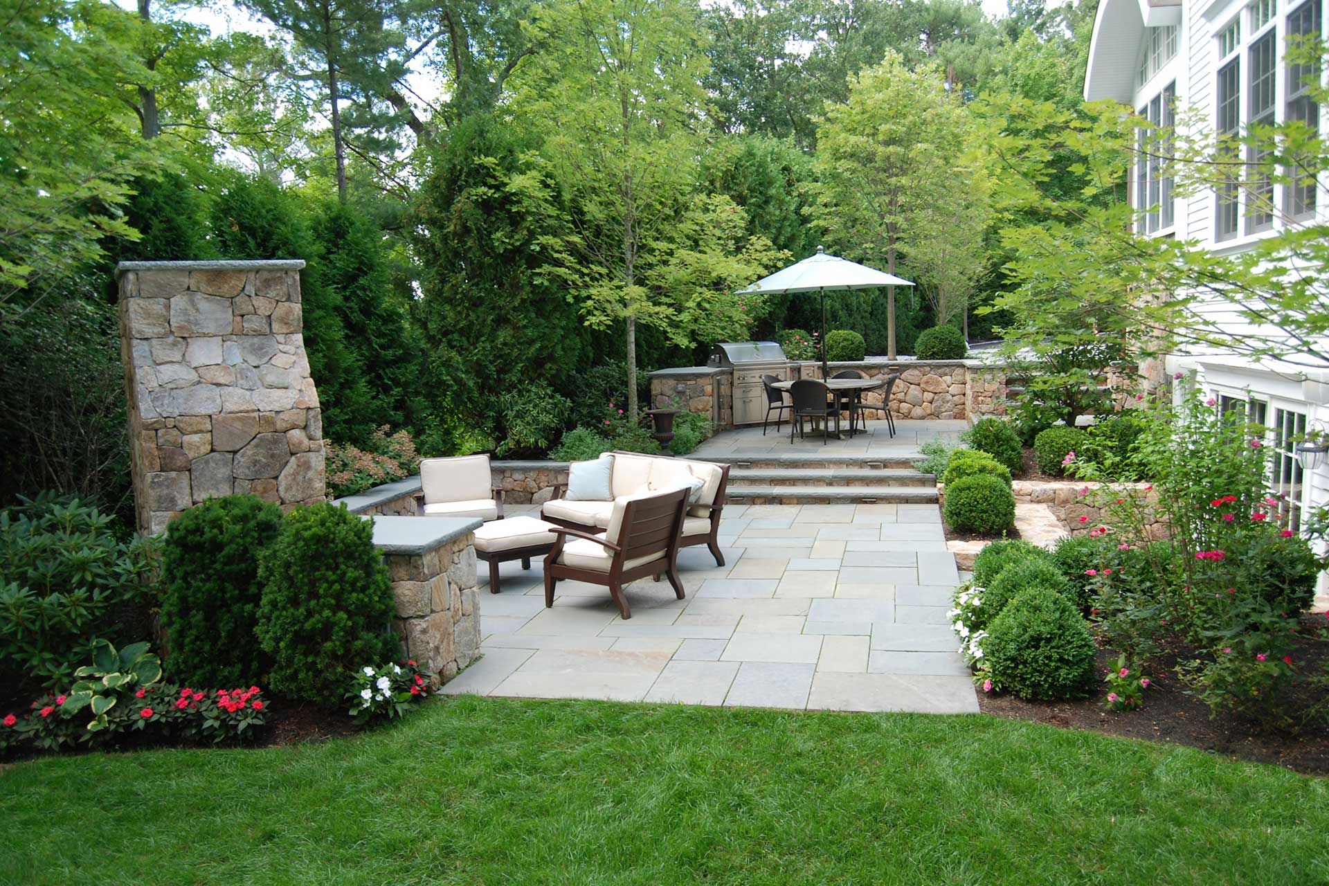 Multilevel Outdoor Living after